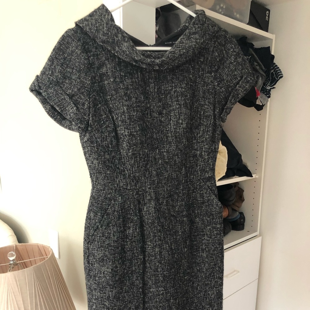 Structured dress banana republic wool